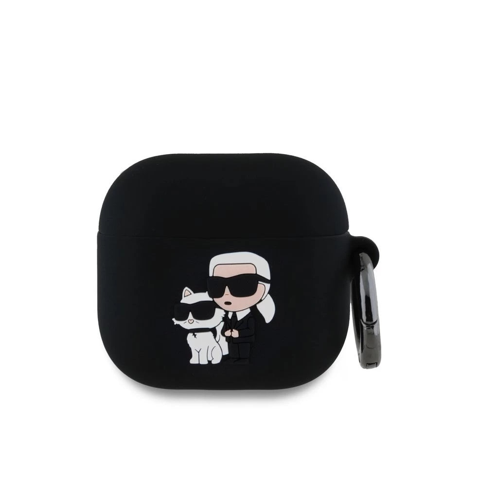 Karl Lagerfeld tok fekete KLA4RUNKC Apple Airpods 4 készülékhez – AirPods 4 tok a Karl Lagerfeld kínálatából | Domshop