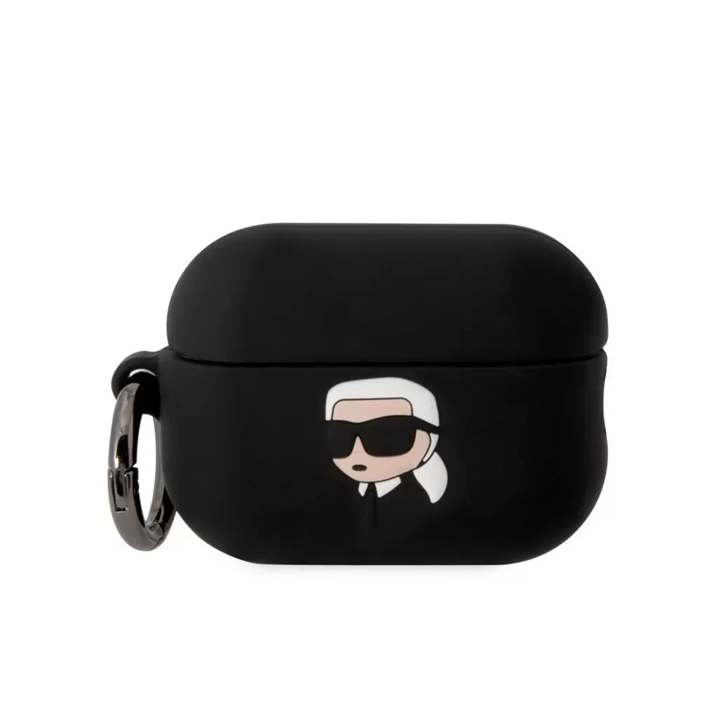 Karl Lagerfeld tok fekete KLAP2RUNIKK Airpods Pro 2 készülékhez – AirPods Pro 2 tok a Karl Lagerfeld kínálatából | Domshop