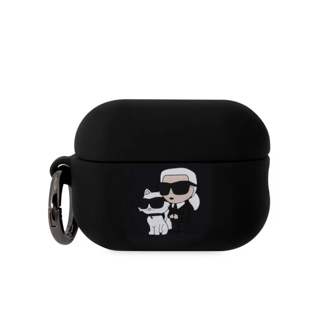 Karl Lagerfeld tok fekete KLAP2RUNKC Airpods Pro 2 készülékhez – AirPods Pro 2 tok a Karl Lagerfeld kínálatából | Domshop