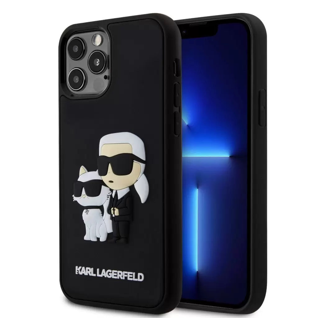 Karl Lagerfeld tok fekete KLHCP12M3DRKCNK Apple Iphone 12 / 12 Pro készülékhez – iPhone 12/12 Pro tok a Karl Lagerfeld kínálatából | Domshop