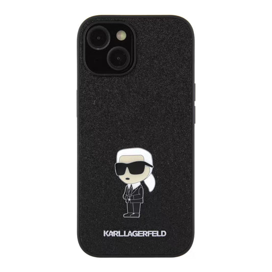 Karl Lagerfeld tok fekete KLHCP15SGKNPSK Apple Iphone 15 készülékhez – a Karl Lagerfeld kínálatából | Domshop