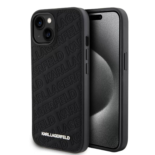 Karl Lagerfeld tok fekete KLHCP15SPQKPMK Apple Iphone 15 készülékhez – iPhone 15 tok a Karl Lagerfeld kínálatából | Domshop
