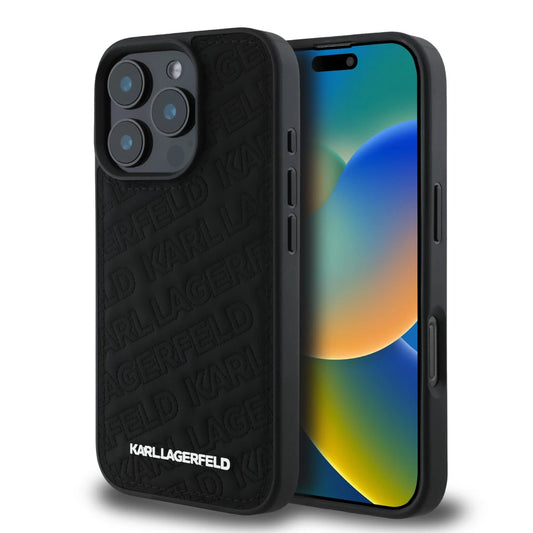 Karl Lagerfeld tok fekete KLHCP16XPQKPMK Apple Iphone 16 Pro Max készülékhez – a Karl Lagerfeld kínálatából | Domshop