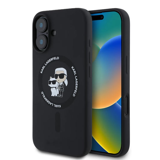 Karl Lagerfeld tok fekete KLHMP16SSCMKCRHK Apple Iphone 16 készülékhez – iPhone 16 tok a Karl Lagerfeld kínálatából | Domshop