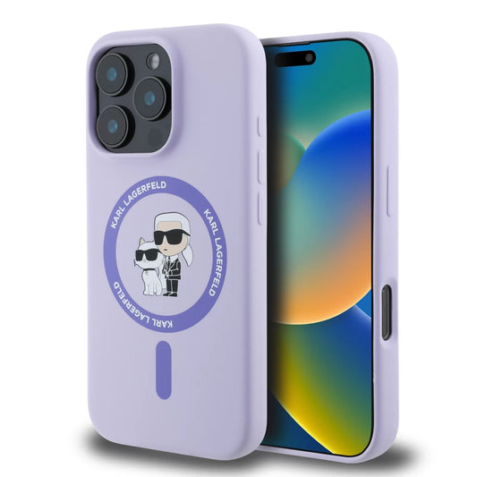 Karl Lagerfeld tok lila KLHMP16LSCMKCRHU Apple Iphone 16 Pro készülékhez – iPhone 16 Pro tok a Karl Lagerfeld kínálatából | Domshop