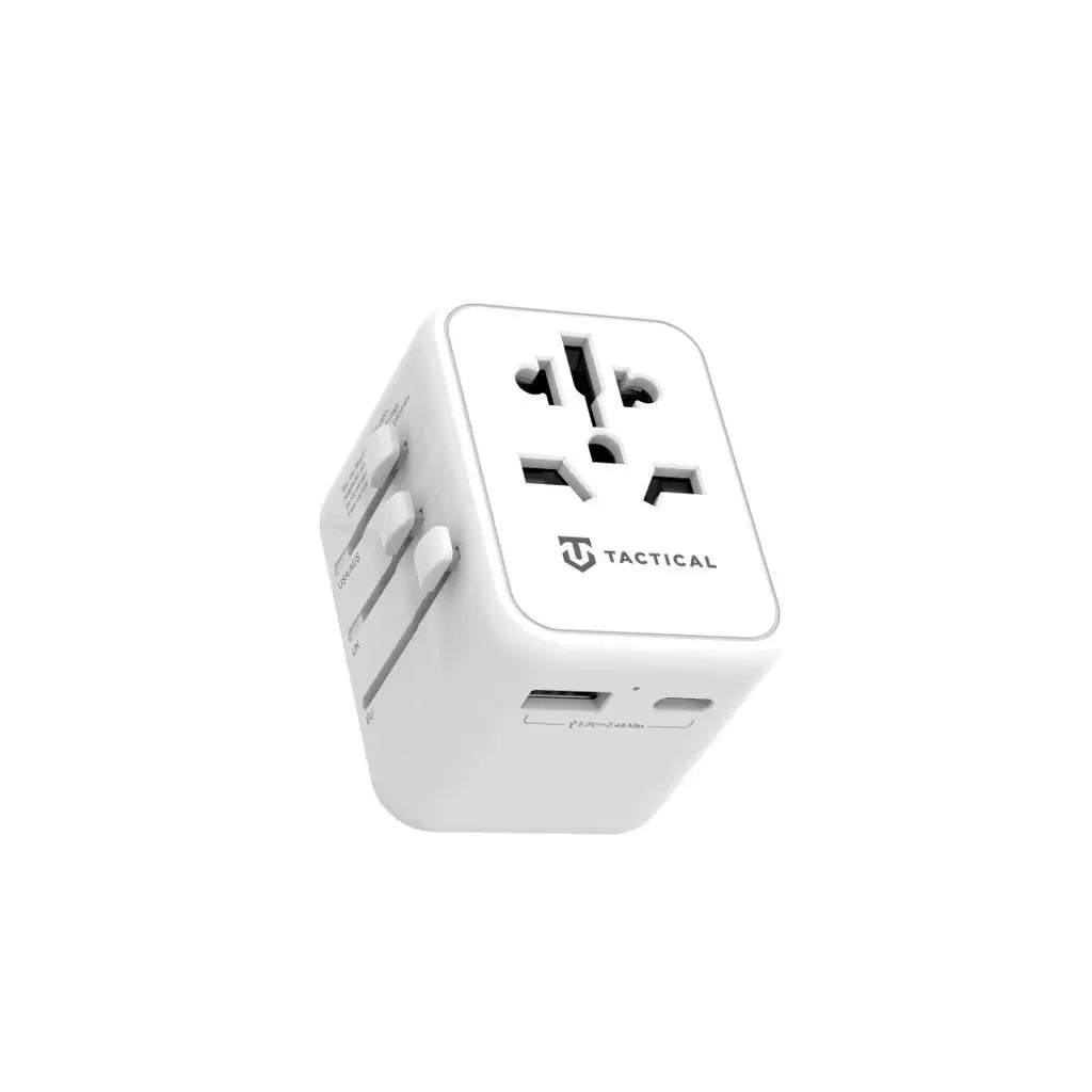 Tactical PTP Worldwide Utazó Adapter, Fehér – Átalakító, hub a Tactical kínálatából | Domshop