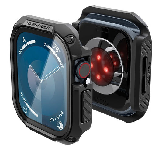 Spigen Tough Armor Apple Watch 10 (46mm) tok, Black, fekete – Apple Watch Tokok a Spigen kínálatából | Domshop