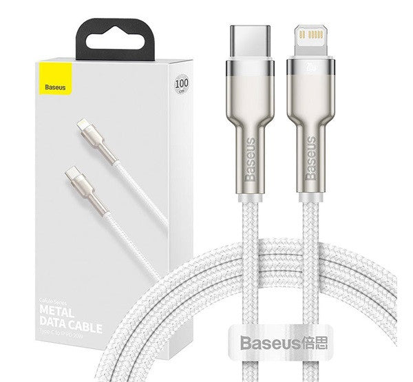 Baseus Baseus Cafule USB-C - Lightning kábel, 20W, 1m, fehér – Lightning kábel a Baseus kínálatából | Domshop