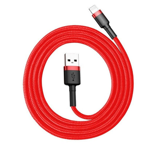 Baseus Cafule 2.4A Lightning - USB-kábel, 1m, piros – Lightning kábel a Baseus kínálatából | Domshop