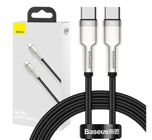 Baseus Cafule USB-C - USB-C kábel, 100W, 1m, fekete – USB-C kábel a Baseus kínálatából | Domshop