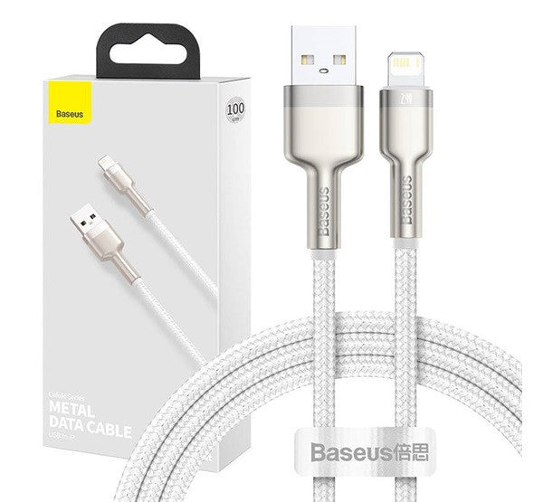 Baseus Cafule USB - Lightning töltőkábel, 1m, fehér – Lightning kábel a Baseus kínálatából | Domshop