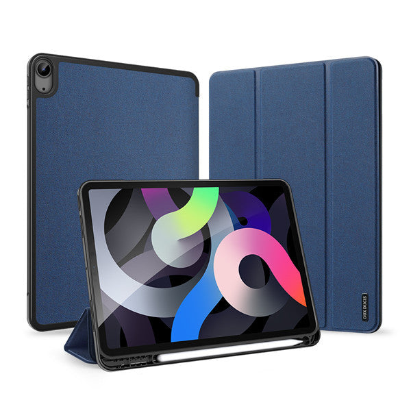 Apple iPad Air (2020 / 2022) / iPad Air 11 (2024 / 2025), mappa tok, Smart Case, érintőceruza tartó, Dux Ducis Domo, sötétkék – iPad Air 10.9" (2020/2022) és 11" (2024/2025) tok a Dux Ducis kínálatából | Domshop