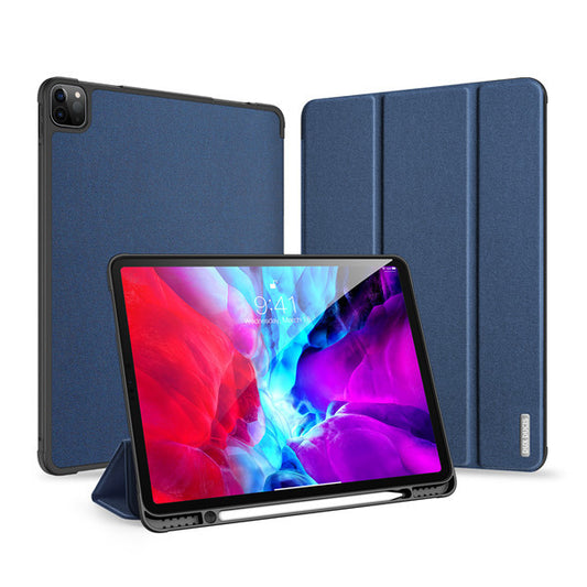Apple iPad Pro 12.9 (2020), mappa tok, Smart Case, érintőceruza tartó, Dux Ducis Domo, sötétkék – iPad Pro 12.9" (2020/2021/2022) tok a Dux Ducis kínálatából | Domshop