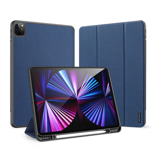 Apple iPad Pro 12.9 (2021) / iPad Pro 12.9 (2022), mappa tok, Smart Case, érintőceruza tartó, Dux Ducis Domo, sötétkék – iPad Pro 12.9" (2020/2021/2022) tok a Dux Ducis kínálatából | Domshop