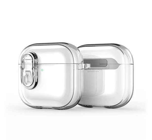 Dux Ducis PECP AirPods 4 műanyag/szilikon tok, átlátszó