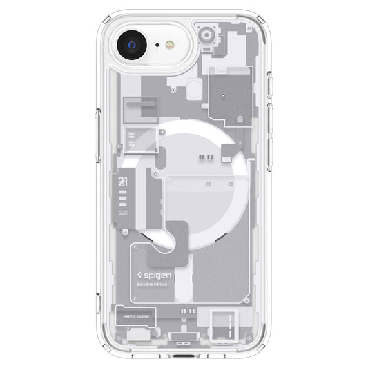 Spigen Ultra Hybrid MagFit Apple iPhone 16e MagSafe tok, Zero One, fehér – iPhone 16e tok a Spigen kínálatából | Domshop