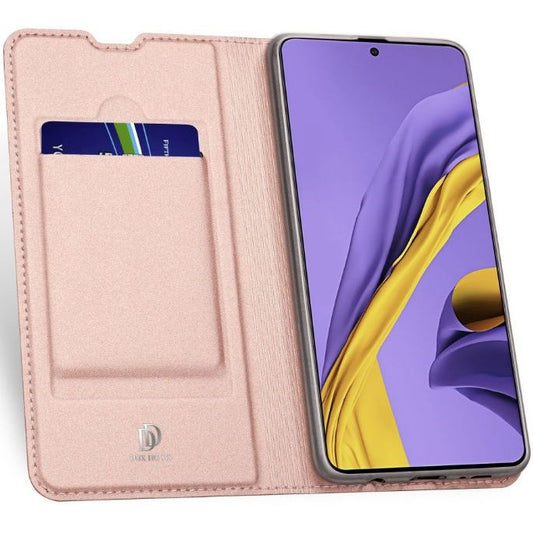 Apple iPhone 13 Pro Max, Oldalra nyíló tok, stand, Dux Ducis, vörösarany – iPhone 13 Pro Max tok a Dux Ducis kínálatából | Domshop