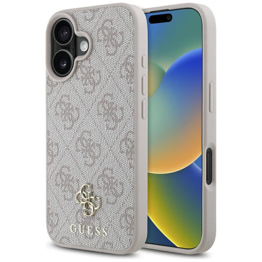 Guess 4G Small 4G and Classic Apple iPhone 16e MagSafe tok, rózsaszín – iPhone 16e tok a Guess kínálatából | Domshop