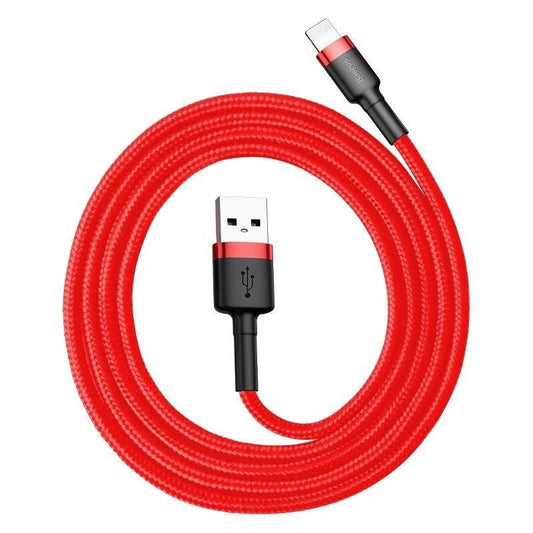 Baseus Cafule 1,5A Lightning USB-kábel, 2m, piros – Lightning kábel a Baseus kínálatából | Domshop