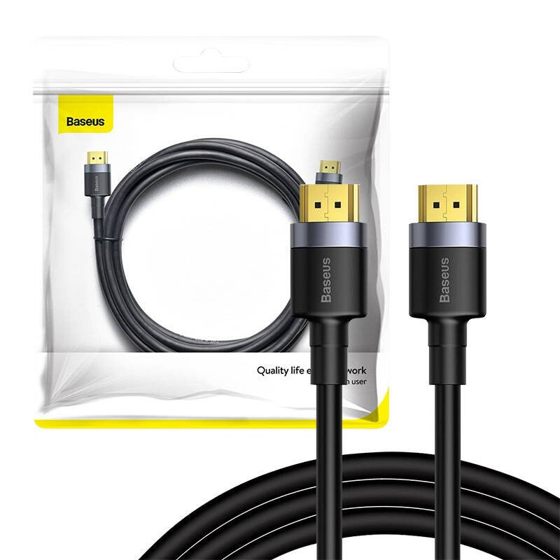Baseus Cafule HDMI 2.0 kábel, 4K, 3D, 1 m, fekete-szürke – HDMI kábel a Baseus kínálatából | Domshop
