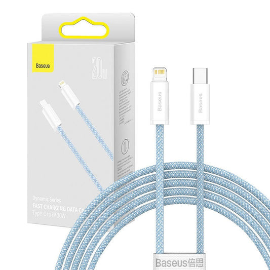 Baseus Dynamic Series USB-C-Lightning kábel, 20 W, 2 m, kék – Lightning kábel a Baseus kínálatából | Domshop