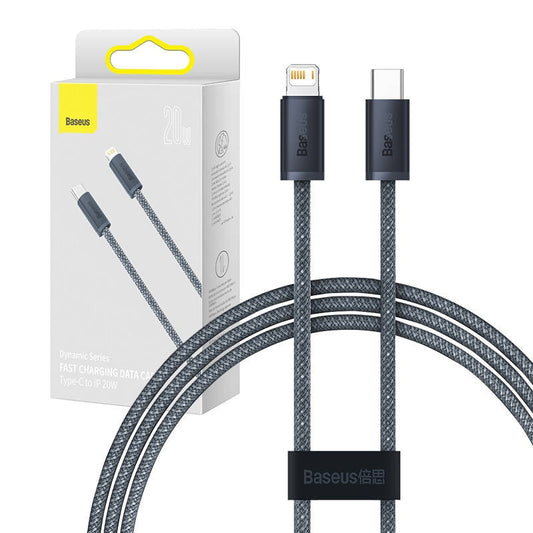Baseus Dynamic Series USB-C-Lightning kábel, 20W, 1m, szürke – Lightning kábel a Baseus kínálatából | Domshop