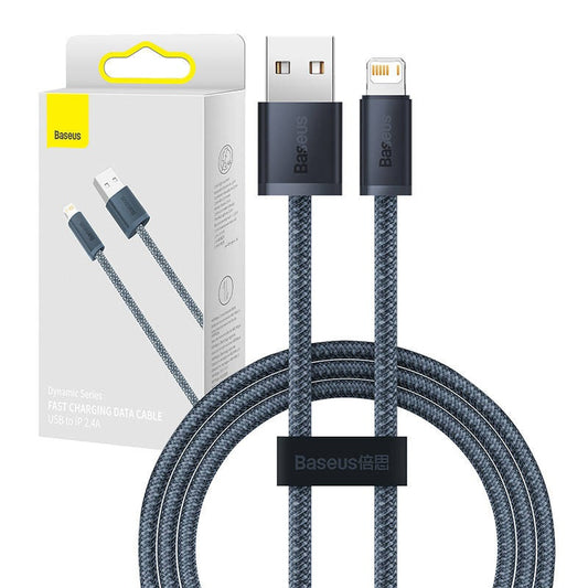 Baseus Dynamic Series USB-Lightning kábel, 2.4A, 1m, szürke – Lightning kábel a Baseus kínálatából | Domshop