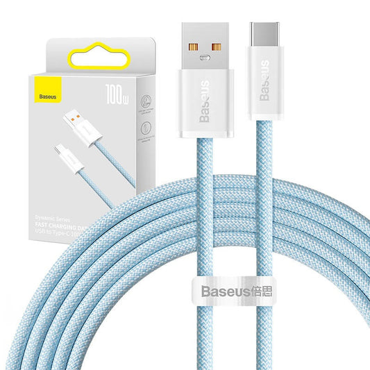 Baseus Dynamic Series USB-USB-C kábel, 100W, 2m, kék – USB-C kábel a Baseus kínálatából | Domshop