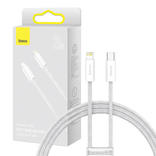 Baseus Dynamic USB-C Lightning kábel 20W, 1m, fehér – Lightning kábel a Baseus kínálatából | Domshop