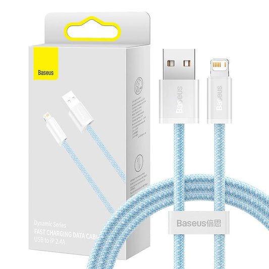 Baseus Dynamic USB-Lightning kábel, 2,4A, 1m, kék – Lightning kábel a Baseus kínálatából | Domshop