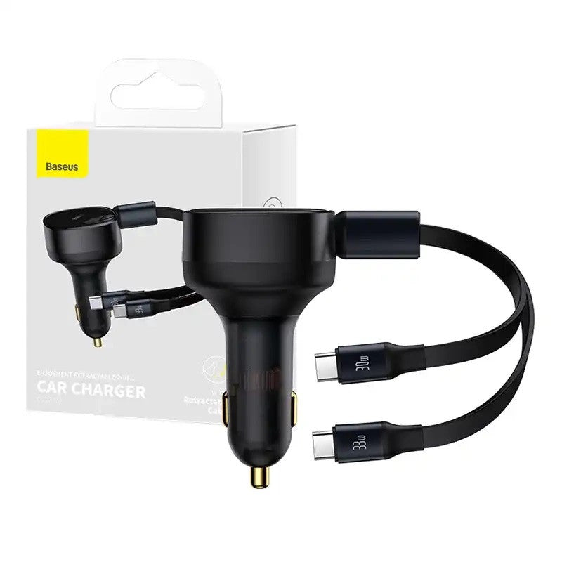 Baseus Enjoyment autós töltő USB-C kábellel, 33W, fekete – Autós töltő a Baseus kínálatából | Domshop