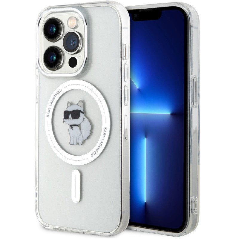 Karl Lagerfeld IML Choupette Apple iPhone 15 Pro MagSafe tok, átlátszó – iPhone 15 Pro tok a Karl Lagerfeld kínálatából | Domshop