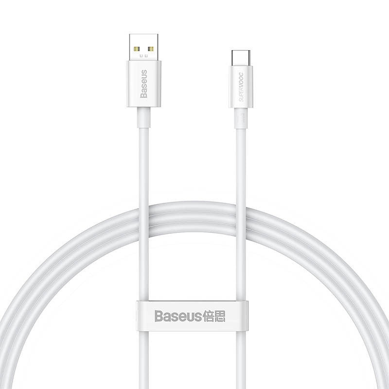 Baseus Superior Series USB-USB-C kábel, 65 W, PD, 1m, fehér – USB-C kábel a Baseus kínálatából | Domshop