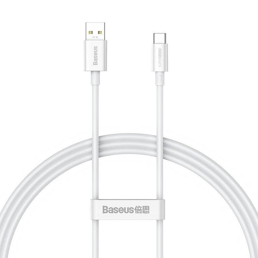 Baseus Superior Series USB-USB-C kábel, 65 W, PD, 1m, fehér – USB-C kábel a Baseus kínálatából | Domshop