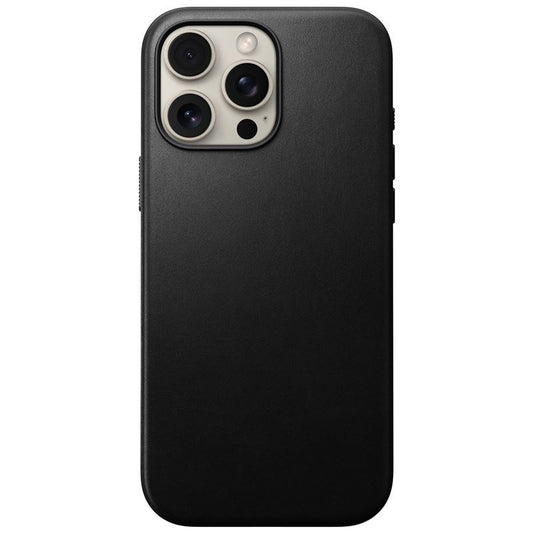 Nomad Modern Leather iPhone 16 Pro bőrtok. fekete