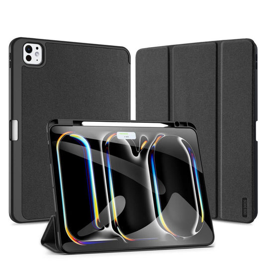 Dux Ducis Domo iPad Pro 13 (2024) kihajtható tok pencil tartóval, fekete