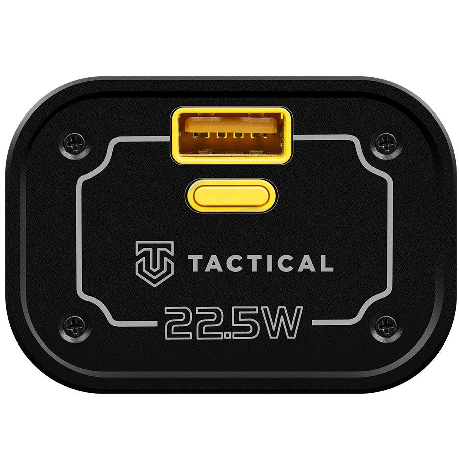 Külső akkumulátor, 9600 mAh, 22.5W, Okostelefonhoz és TabletPC-hez, USB aljzat, USB Type-C aljzat, LED kijelzővel, gyorstöltés, Tactical C4 Explosive, sárga – Power Bank a Tactical kínálatából | Domshop