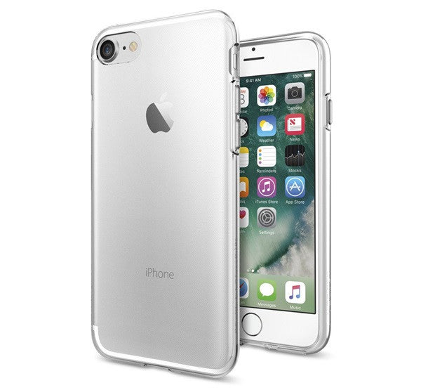 Spigen Liquid Crystal Apple iPhone SE 2022/2020/8/7 tok, Crystal Clear, átlátszó – iPhone 7/8/SE2/SE3 tok a Spigen kínálatából | Domshop