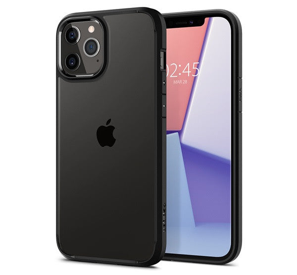 Spigen Ultra Hybrid Apple iPhone 12 / 12 Pro tok, Matte Black, fekete