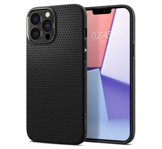Spigen Liquid Air Apple iPhone 13 Pro tok, Matte Black, fekete – iPhone 13 Pro tok a Spigen kínálatából | Domshop