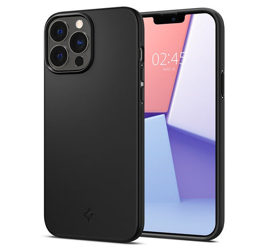 Spigen Thin Fit Apple iPhone 13 Pro tok, Black, fekete – iPhone 13 Pro tok a Spigen kínálatából | Domshop