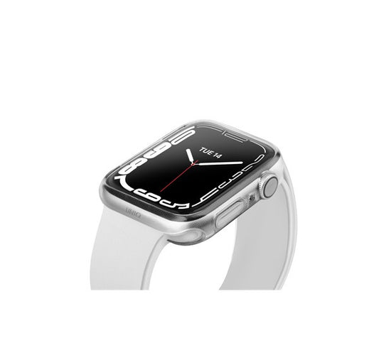 Uniq Glase Dual Pack Apple Watch S8/S7 41mm szilikon tok, átlátszó/fekete – Apple Watch Tokok a Uniq kínálatából | Domshop