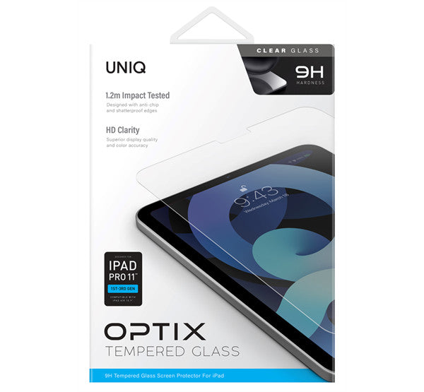 Uniq Optix Clear Apple iPad Pro 11" /iPad Air 4 Tempered kijelzővédő fólia – a Uniq kínálatából | Domshop