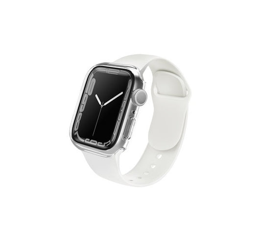 Uniq Legion Apple Watch S8/S7 41mm tok, tempered kijelző fóliával, átlátszó – Apple Watch Tokok a Uniq kínálatából | Domshop