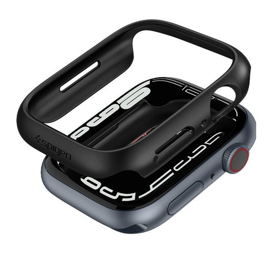 Spigen Thin Fit Apple Watch S8/S7 45mm Black, fekete tok – a Spigen kínálatából | Domshop