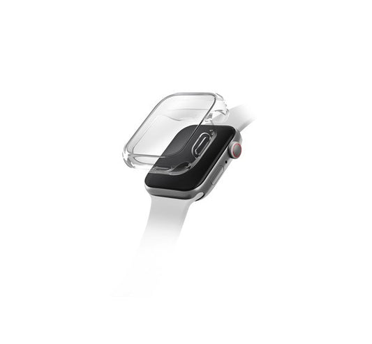 Uniq Garde Hybrid Apple Watch 41mm tok, tempered kijelző fóliával, átlátszó – Apple Watch Tokok a Uniq kínálatából | Domshop