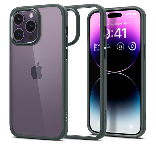 Spigen Ultra Hybrid Apple iPhone 14 Pro Max tok Abyss Green, zöld – a Spigen kínálatából | Domshop