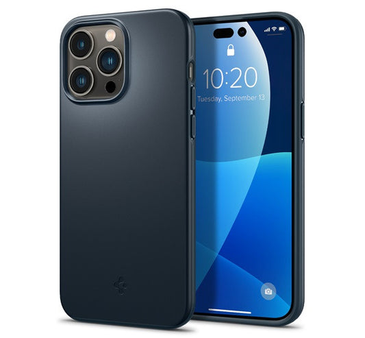 Spigen Thin Fit Apple iPhone 14 Pro Max tok, Metal Slate, sötétkék, sötétkék – a Spigen kínálatából | Domshop