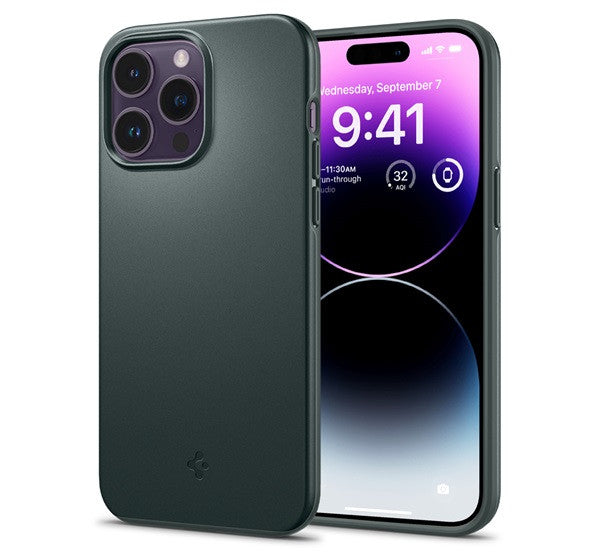 Spigen Thin Fit Apple iPhone 14 Pro Max tok Abyss Green, zöld – a Spigen kínálatából | Domshop