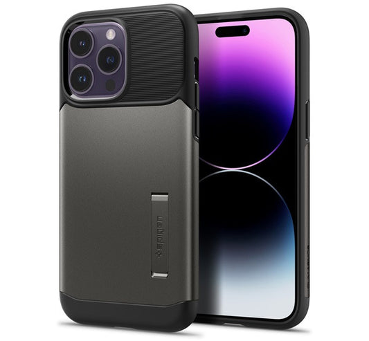 Spigen Slim Armor Apple iPhone 14 Pro Max tok, Black, fekete – a Spigen kínálatából | Domshop